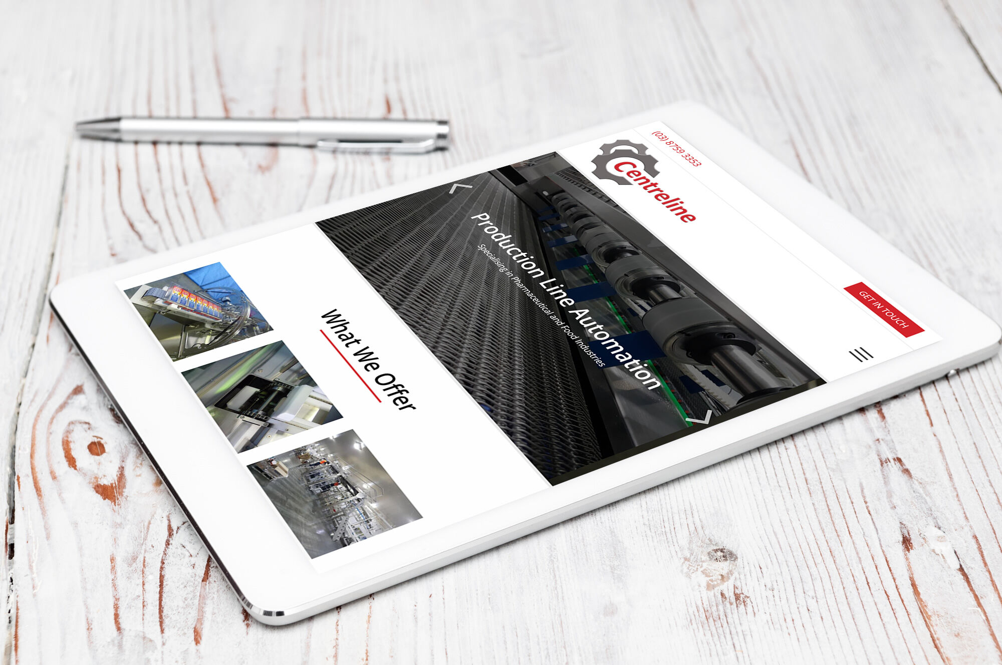 Centreline Engineering iPad view