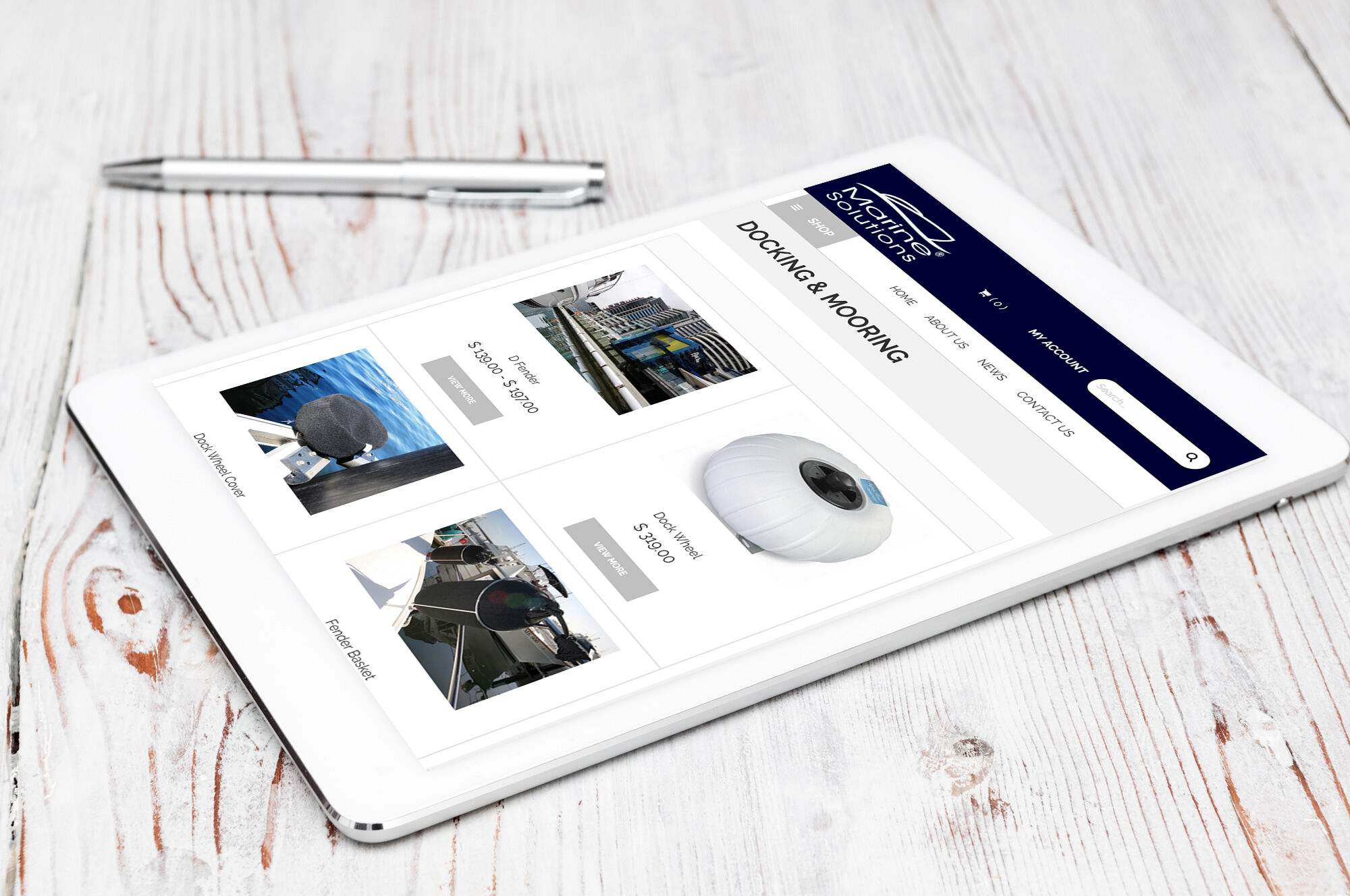 Marine Solutions iPad view