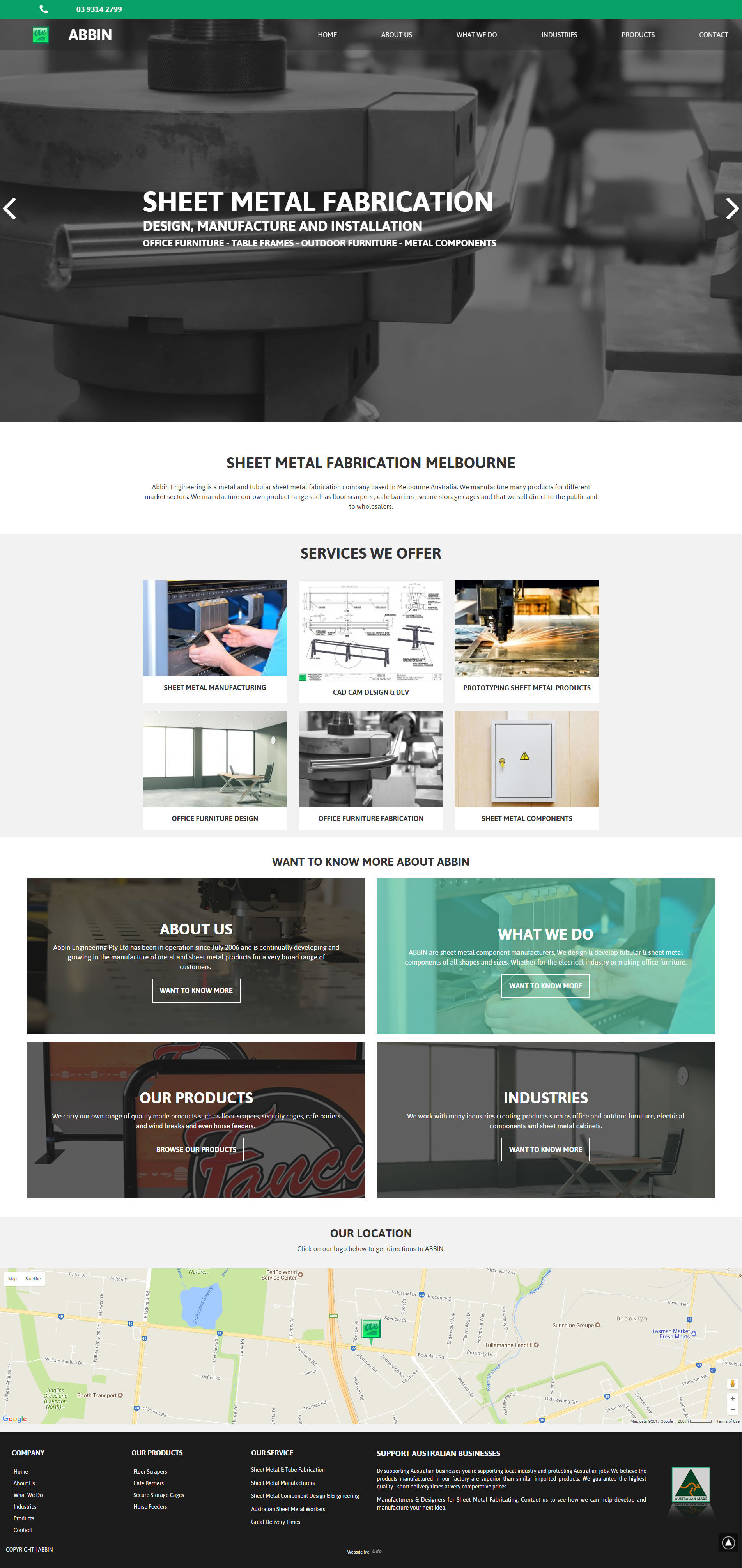 Abbin Engineering full page view