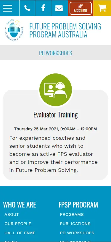 FPSP Mobile PD workshops