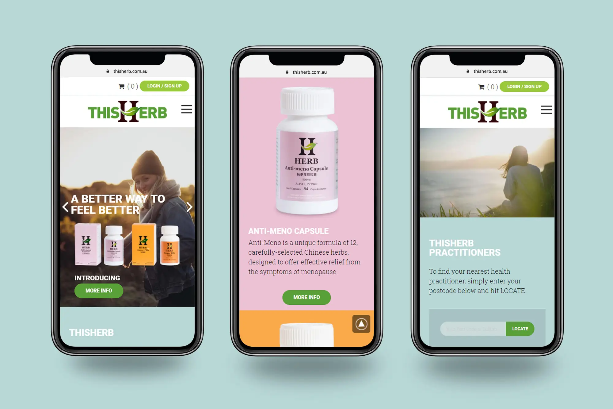 ThisHerb mobile view