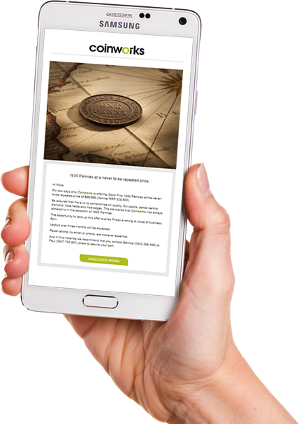 email marketing hand