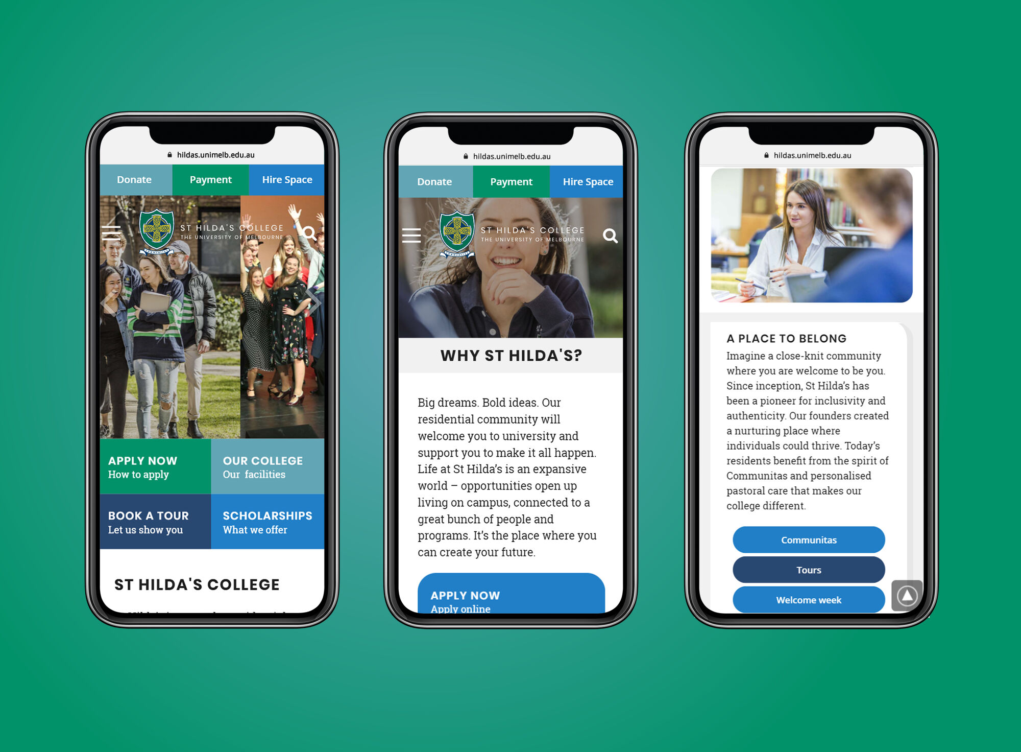 St Hilda's UX mobile friendly
