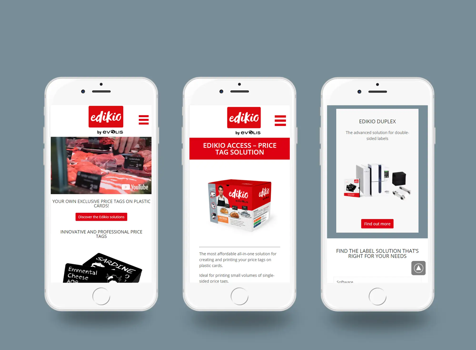 Edikio Mobile view