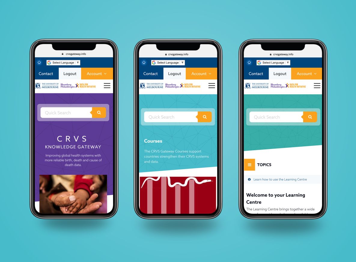 CRVS Kknowledge Gateway mobile2 view